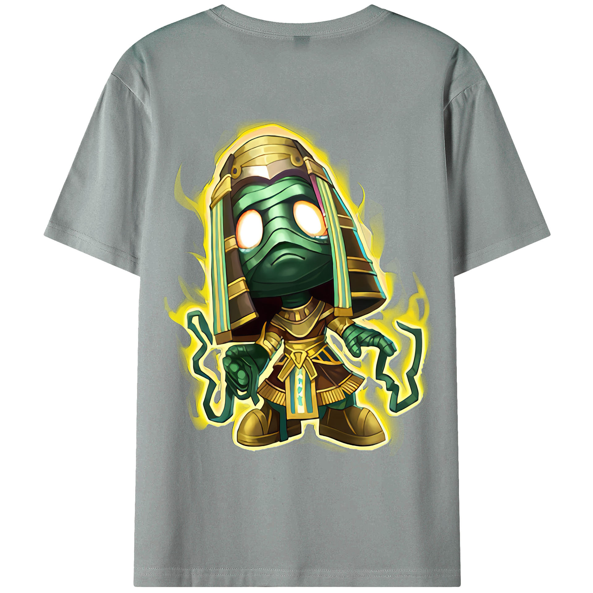 （画像用） リーグ・オブ・レジェンド League of Legends LOL 綿100％ メンズ半袖Tシャツ（バックプリント） 通気性